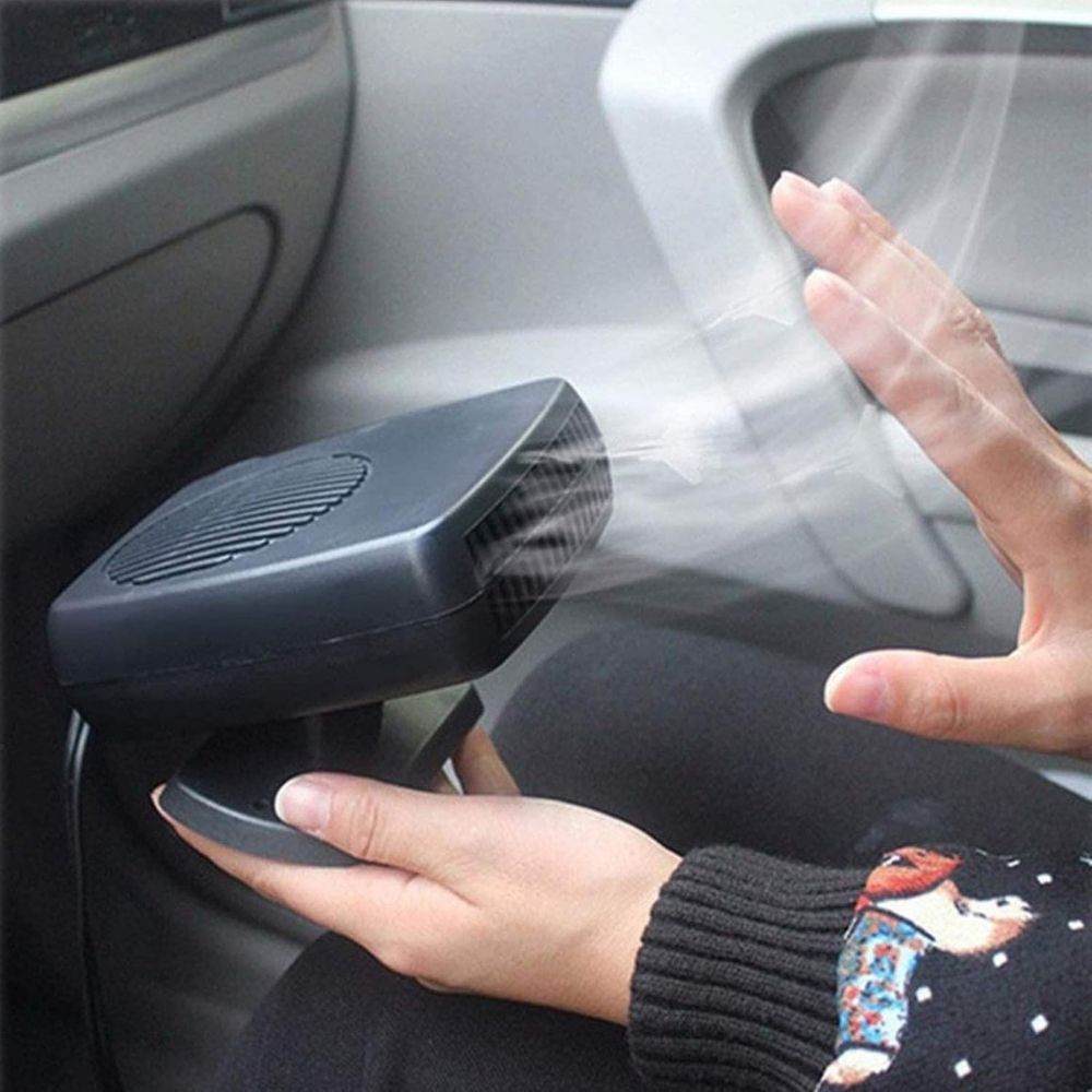 12V Car Heater Fan - Portable Ceramic Auto Heater, 150W/300W for Fast Defrost & Quick Heating