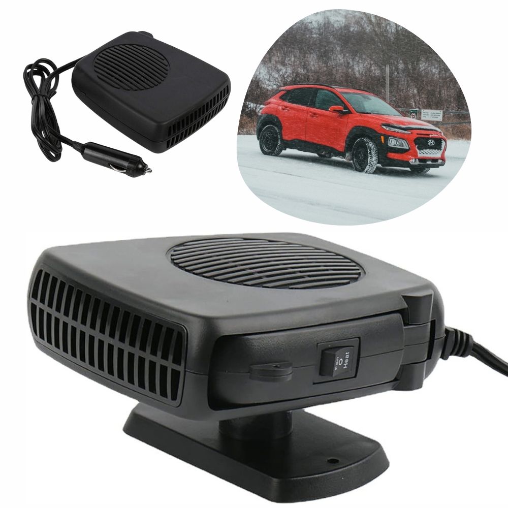 12V Car Heater Fan - Portable Ceramic Auto Heater, 150W/300W for Fast Defrost & Quick Heating