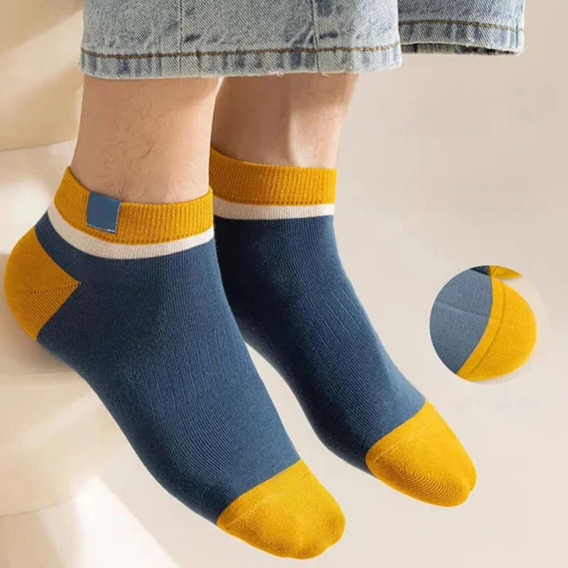 20-Pair Pack: Men's Casual Thin Cotton Sweat-Wicking Low-Cut Ankle Socks
