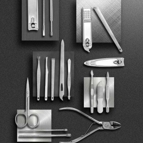 19-in-1 Stainless Steel Manicure Set - Nail Clipper Kit