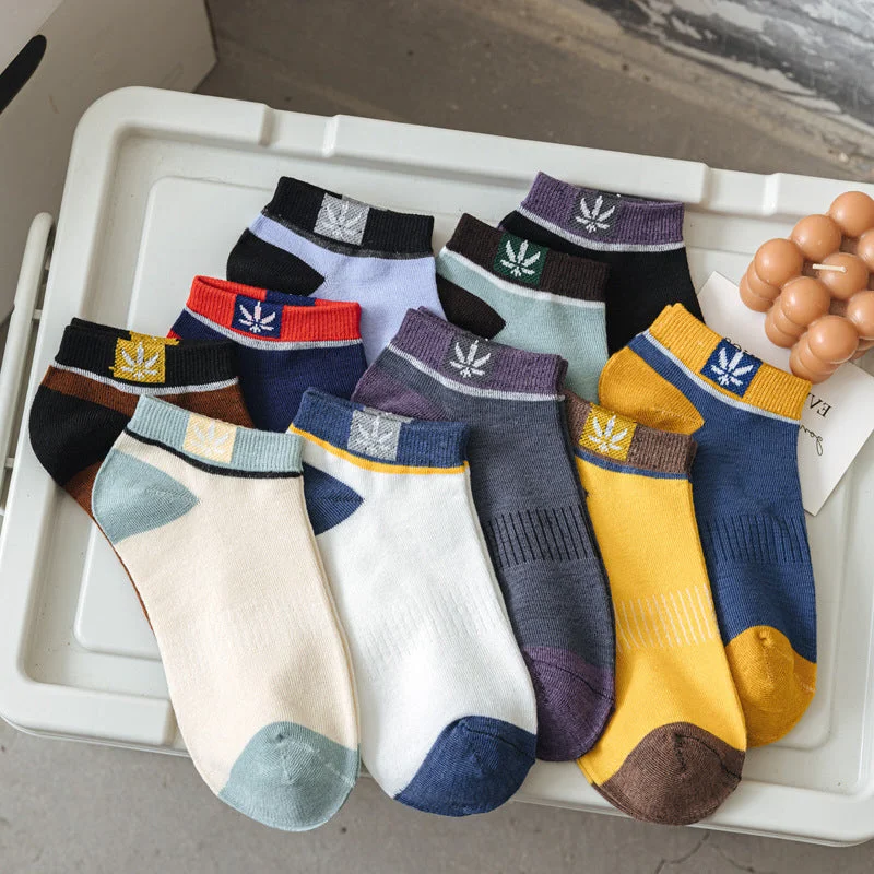 20-Pair Pack: Men's Casual Thin Cotton Sweat-Wicking Low-Cut Ankle Socks