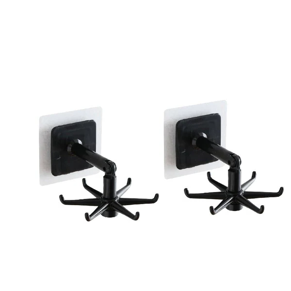 360° Swivel Self-Adhesive Utility Hook — Easy, Space-Saving Hanging Solution