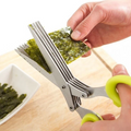 5-Blade Kitchen Salad Scissors for Fast, Precise Cutting