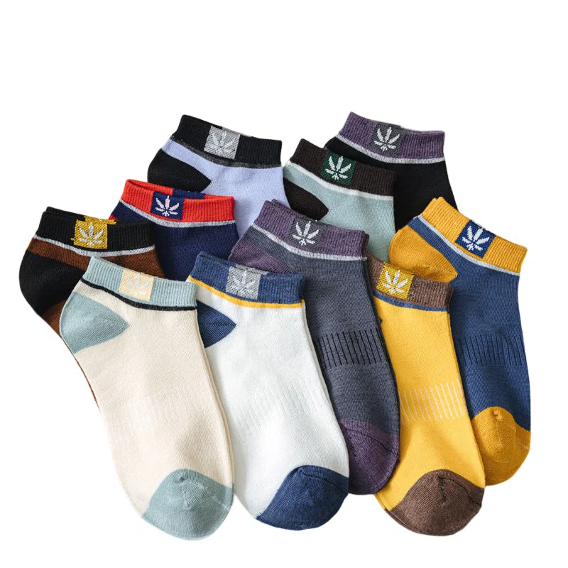 20-Pair Pack: Men's Casual Thin Cotton Sweat-Wicking Low-Cut Ankle Socks