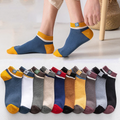 20-Pair Pack: Men's Casual Thin Cotton Sweat-Wicking Low-Cut Ankle Socks
