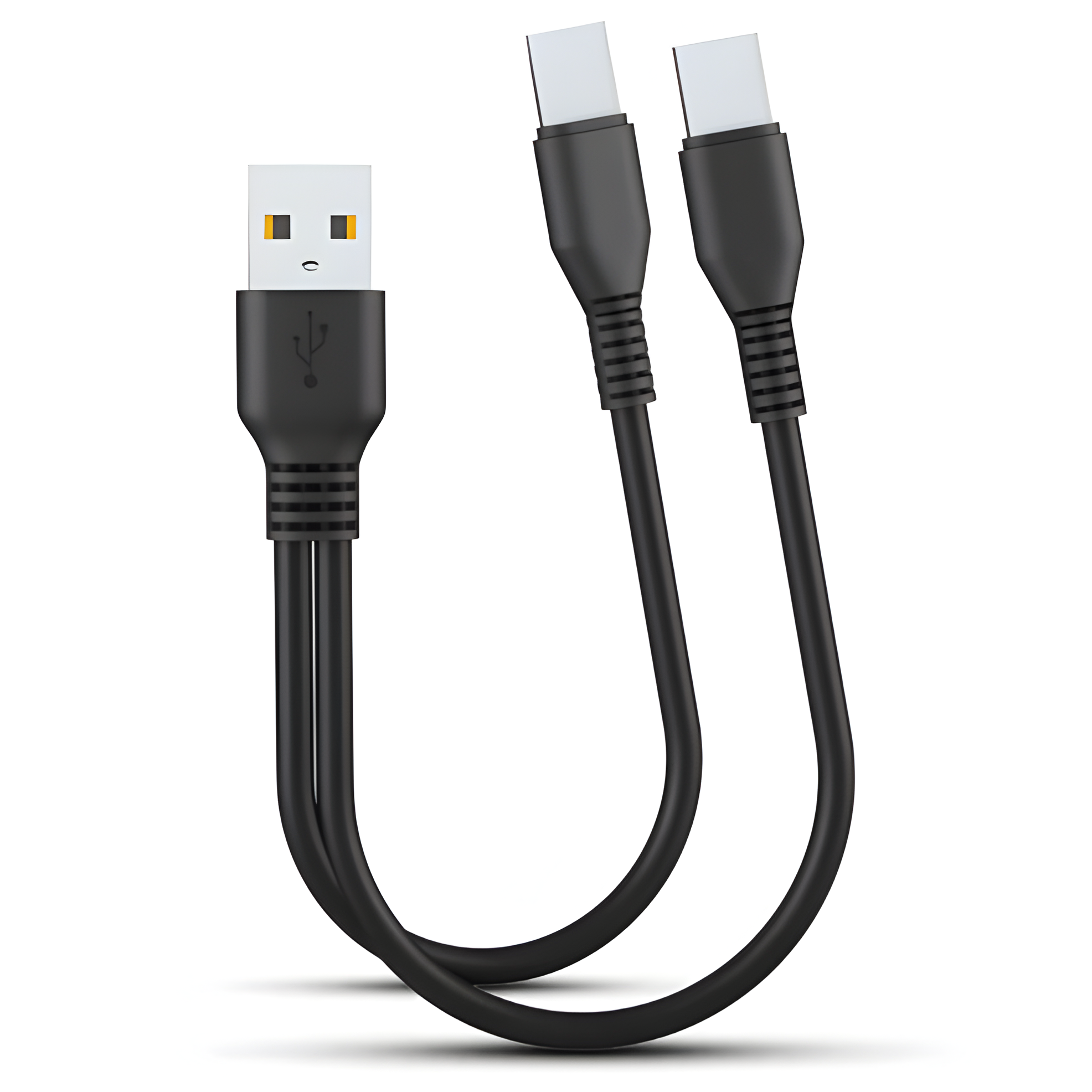 2-in-1 USB Charging Cable with Multiple USB Ports