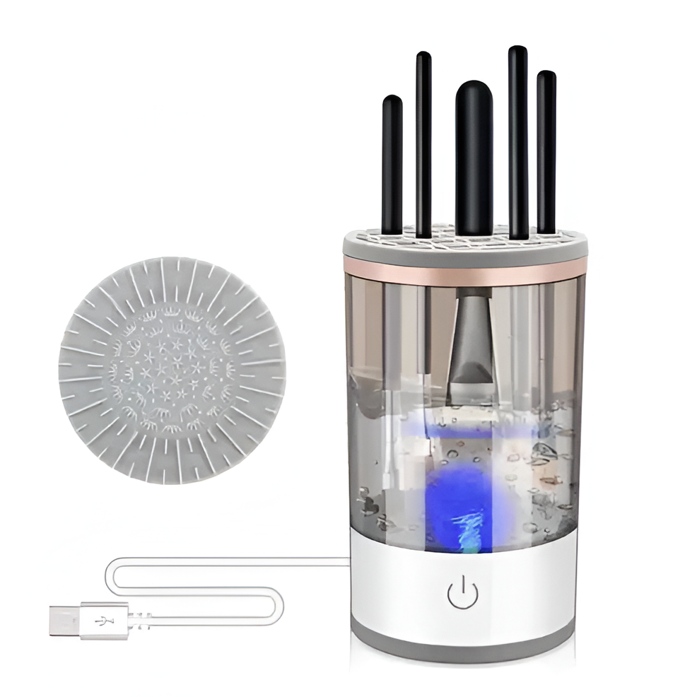 3-in-1 Electric Cosmetic Brush Cleaner Machine — Fast, Gentle Cleaning for All Makeup Brushes