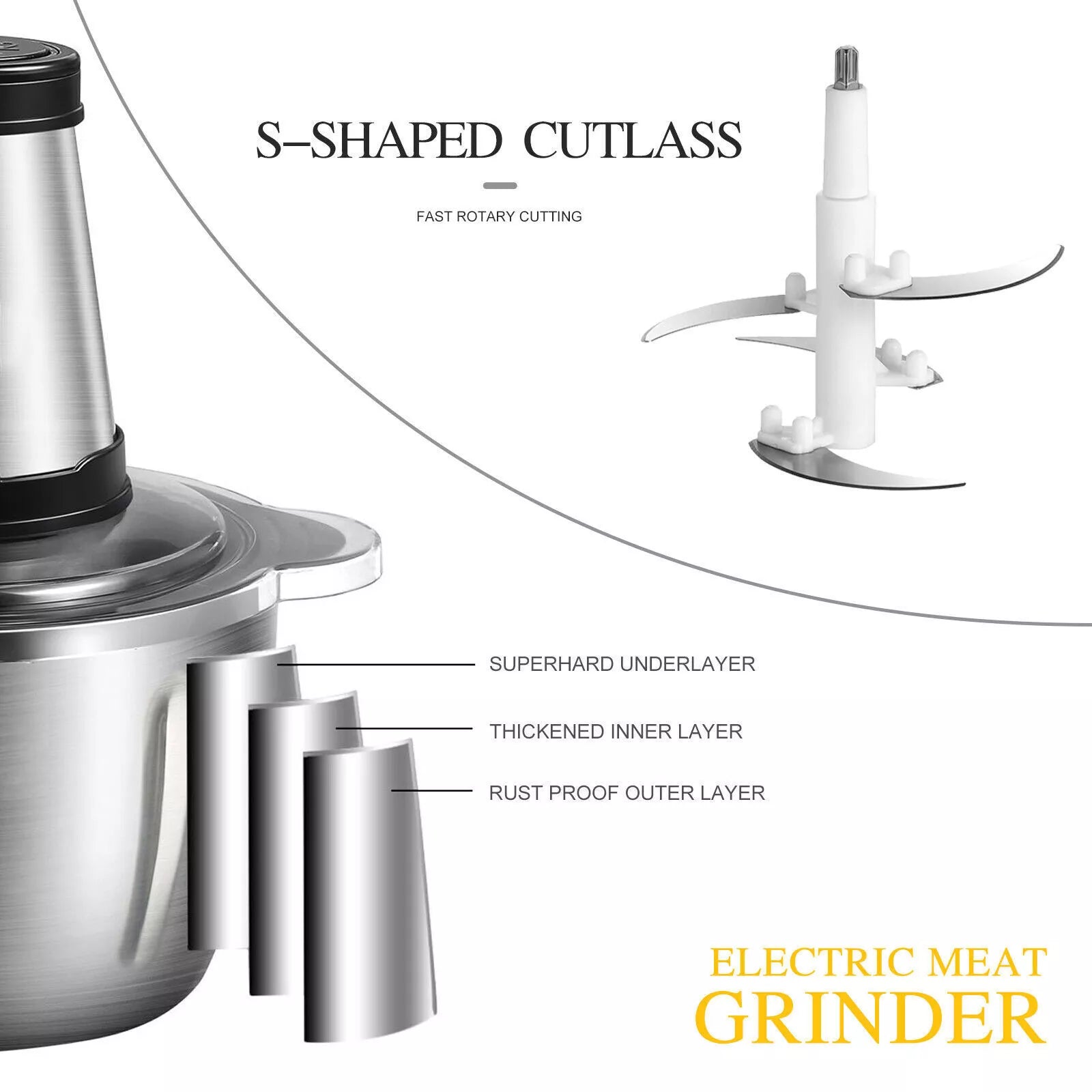 2L Capacity Food Chopper
