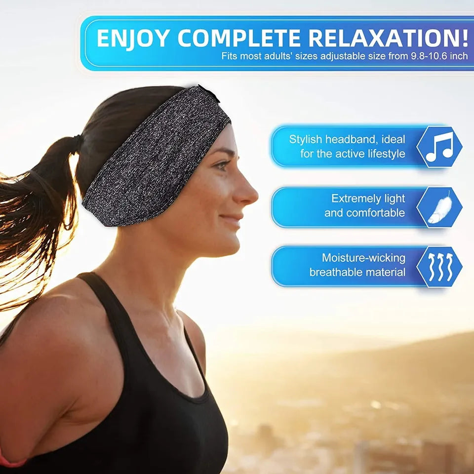 2-in-1 Wireless Sleeping Headphones Headband for Sleep, Workouts, and Jogging