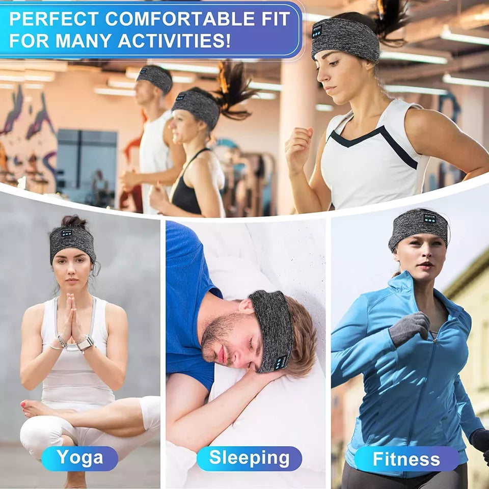 2-in-1 Wireless Sleeping Headphones Headband for Sleep, Workouts, and Jogging