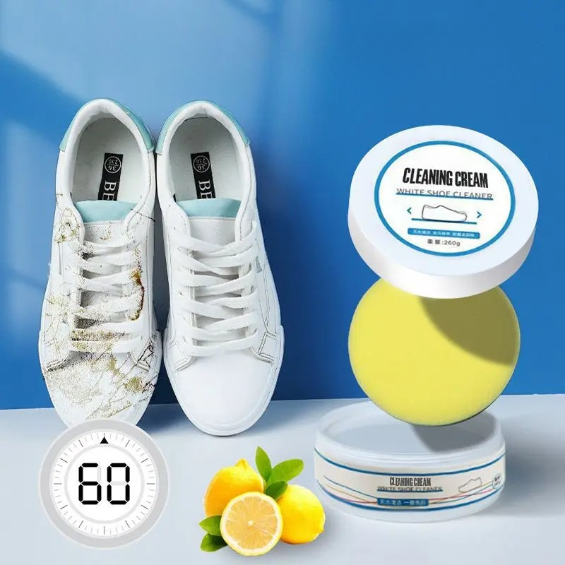 100g White Shoes Cleaner – All-Purpose Cleansing Cream for Brilliantly Clean Shoes