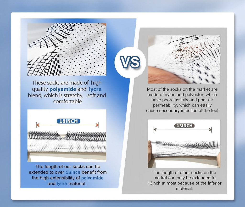 4-Pack Premium Therapy Socks for Men and Women - All-Day Comfort and Support